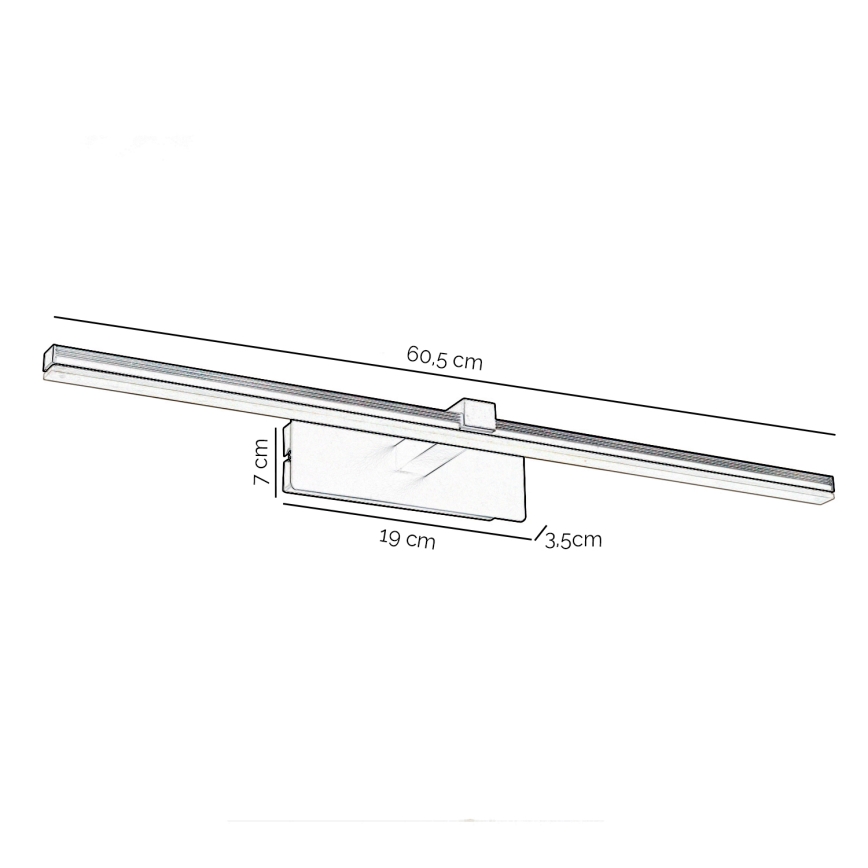 ONLI - LED-Bilderleuchte FRED LED/14W/230V 4000K schwarz