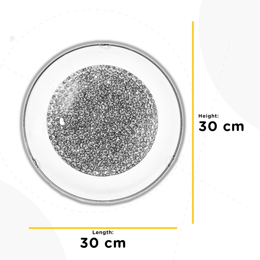ONLI - LED-Deckenleuchte BRILL LED/12W/230V 4000K d 30 cm