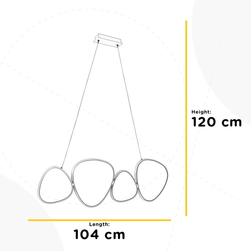 ONLI - LED-Hängeleuchte ROMEO LED/48W/230V 4000K weiß