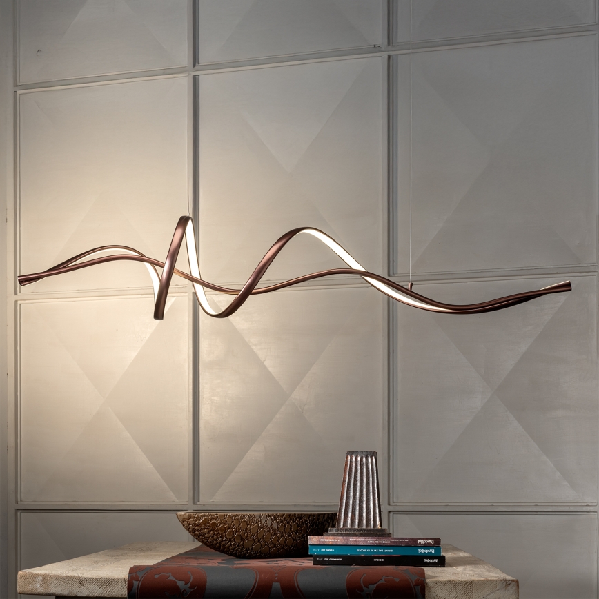 ONLI - LED-Pendelleuchte an Kabel KELLY LED/28W/230V kupferfarben