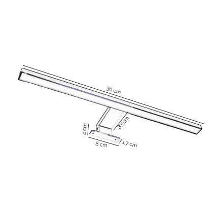 ONLI - LED-Spiegelbeleuchtung für Badezimmer NEMO LED/4,5W/230V 4000K 30 cm IP44 glänzendes Chrom