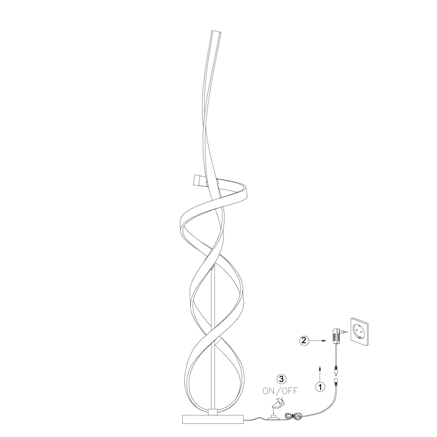 ONLI - LED-Stehleuchte KIRA LED/31W/230V 4000K golden