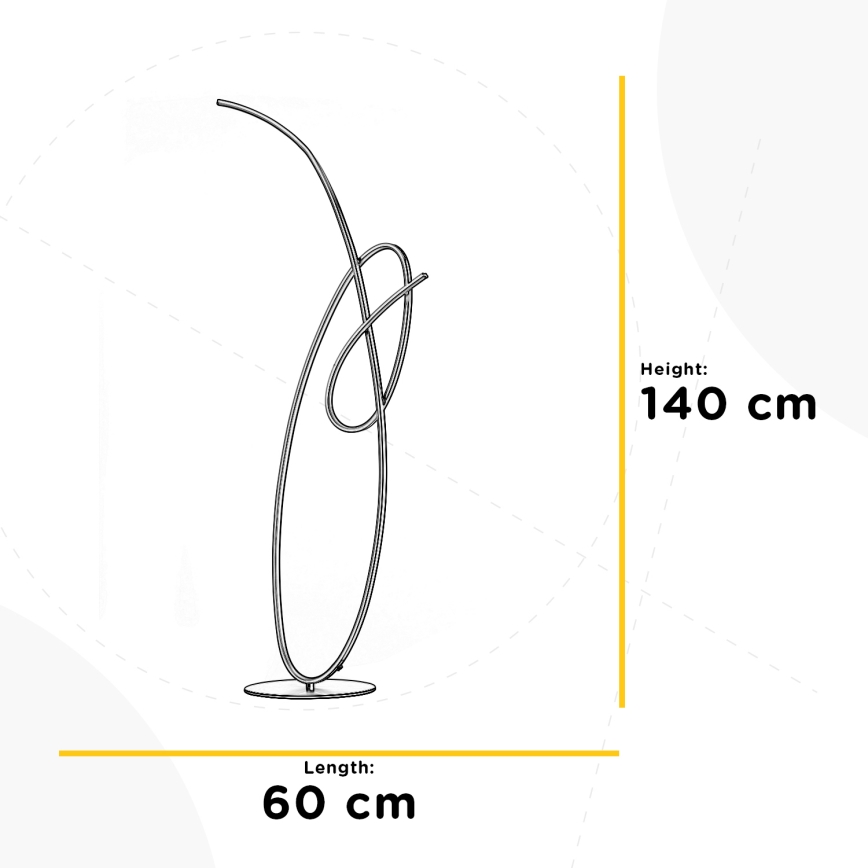 ONLI - LED-Stehleuchte SIGN LED/42W/230V 4000K golden