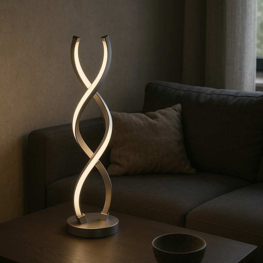 ONLI - LED-Tischleuchte DNA LED/12W/230V 4000K 48,5 cm silbern