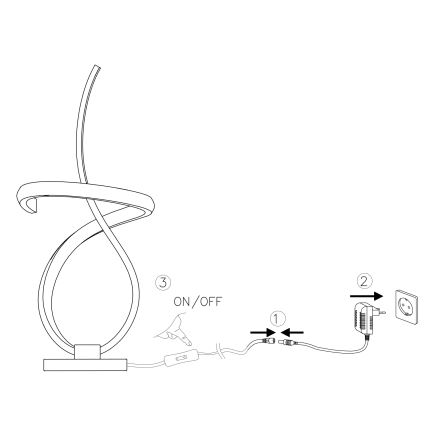 ONLI - LED-Tischleuchte KIRA LED/10W/230V 4000K 28 cm golden