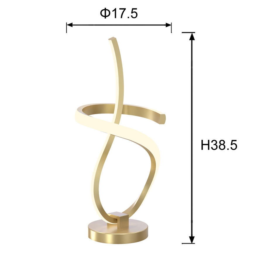 ONLI - LED-Tischleuchte KIRA LED/12W/230V 4000K 38,5 cm golden