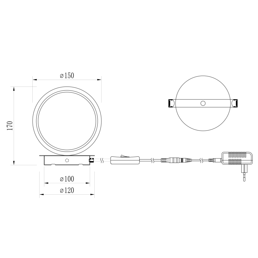 ONLI - LED-Tischleuchte NOELIA LED/4W/230V 17 cm goldfarben