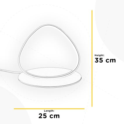 ONLI - LED-Tischleuchte ROMEO LED/16W/230V 4000K 35 cm weiß