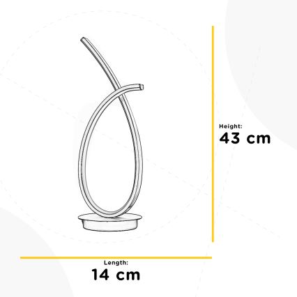 ONLI - LED-Tischleuchte SIGN LED/12W/230V 4000K 43 cm golden