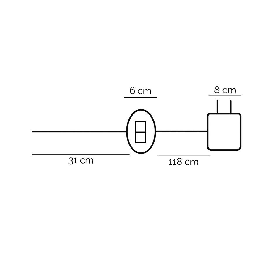ONLI - LED-Tischleuchte TWIST LED/16W/230V 4000K 81 cm schwarz