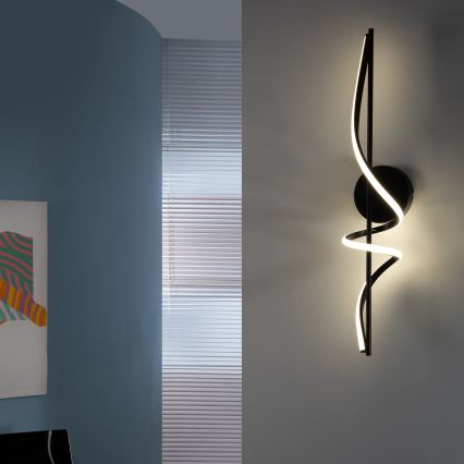 ONLI - LED-Wandleuchte TWIST LED/25W/230V 4000K schwarz