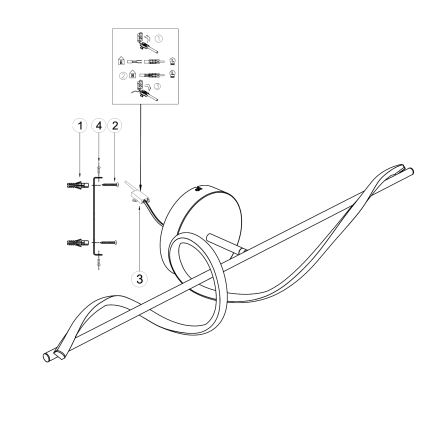 ONLI - LED-Wandleuchte TWIST LED/25W/230V 4000K schwarz