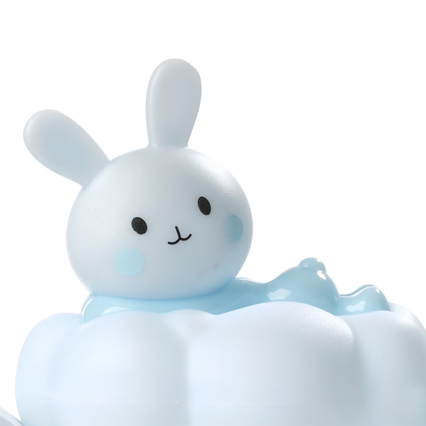 ONLI - Wiederaufladbares LED-Kinder-Nachtlicht NUVOLINA LED/2,5W/5V 300 mAh Häschen/blau