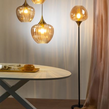 ONLI - Stehleuchte ELIDE 1xE27/15W/230V schwarz/kupfer