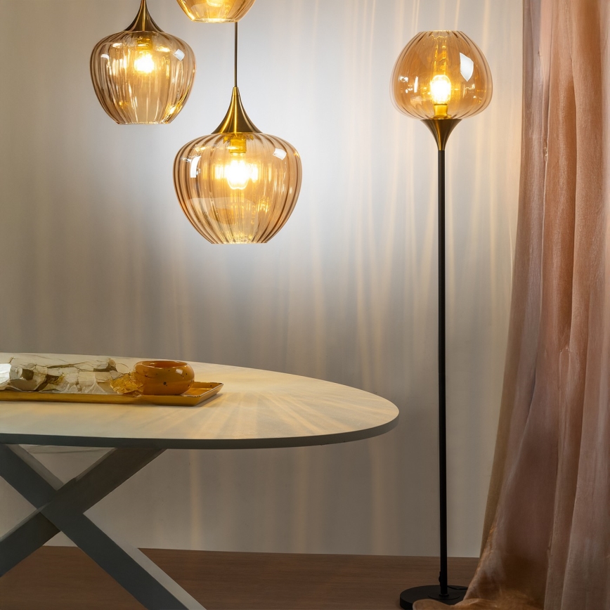 ONLI - Stehleuchte ELIDE 1xE27/15W/230V schwarz/kupfer