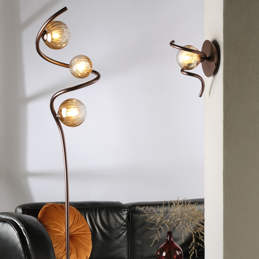 ONLI - Stehleuchte FRIDA 3xG9/10W/230V kupfern