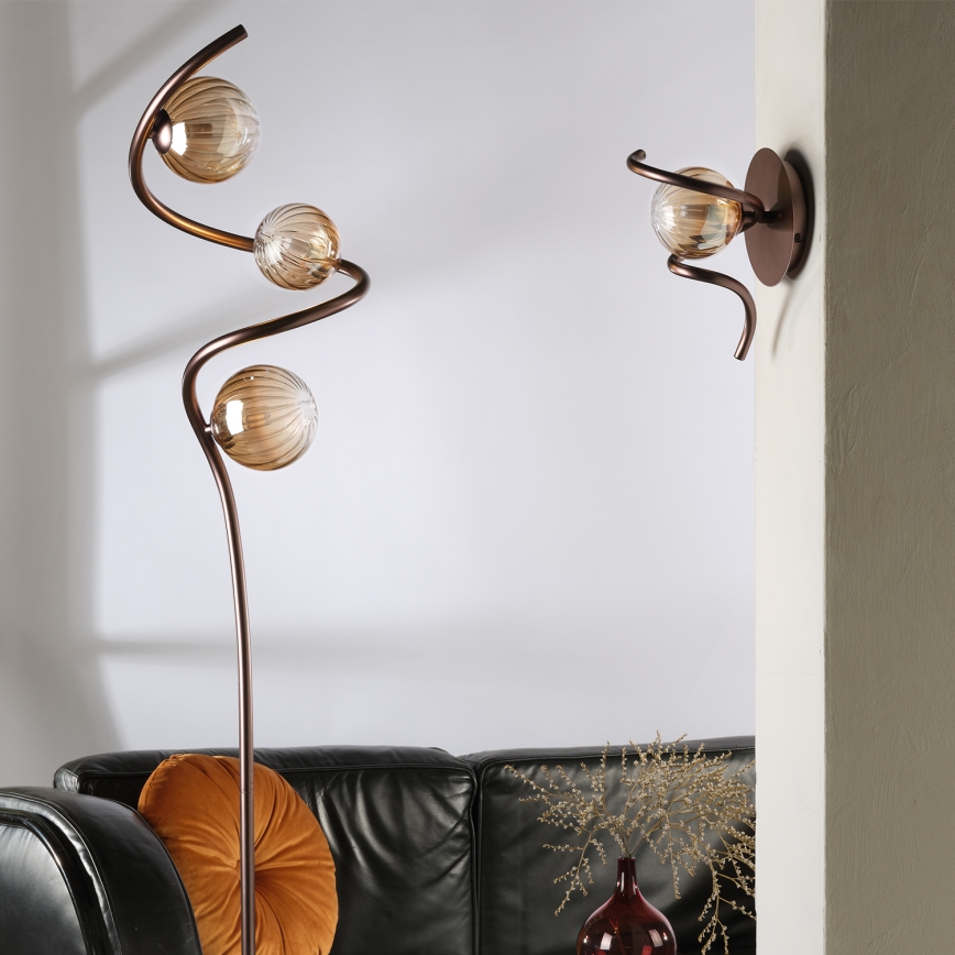 ONLI - Stehleuchte FRIDA 3xG9/10W/230V kupfern