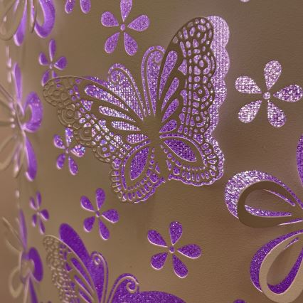 ONLI - Stehleuchte TITILLA 1xE27/22W/230V violett/weiß