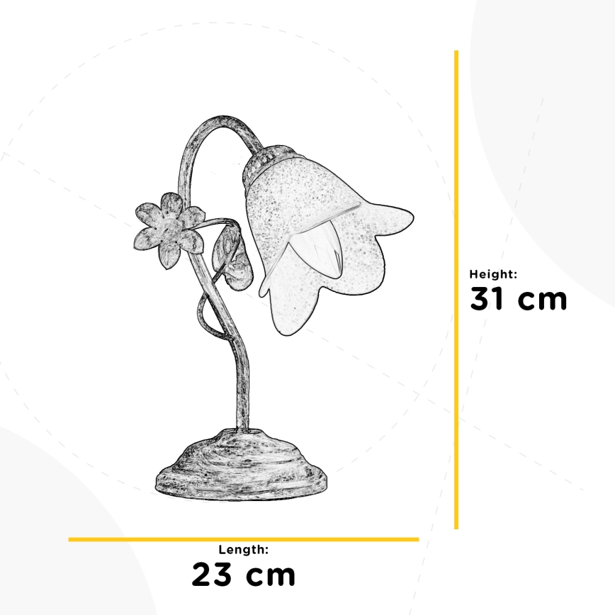 ONLI - Tischlampe BOTTON DORO 1xE14/6W/230V