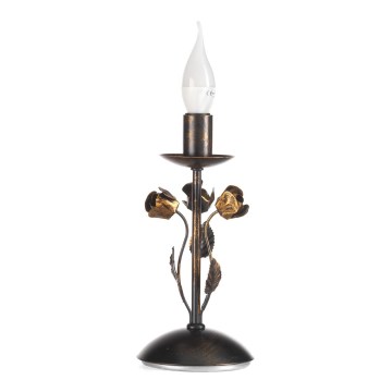 ONLI - Tischlampe CAROLINA 1xE14/6W/230V 40 cm, Bronze