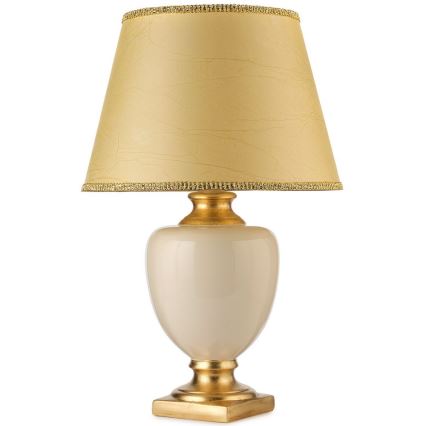 ONLI - Tischlampe MOZART 1xE27/22W/230V beige/golden 75 cm