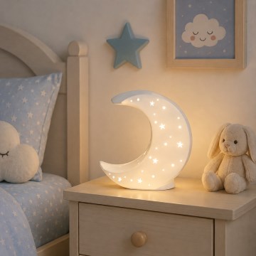 ONLI - Tischlampe PORCELLANA 1xE14/6W/230V 21 cm Mond