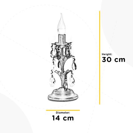 ONLI - Tischlampe TERESA 1xE14/6W/230V Bronze