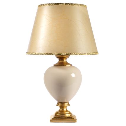 ONLI - Tischleuchte AMADEUS 1xE27/15W/230V 72 cm beige/golden