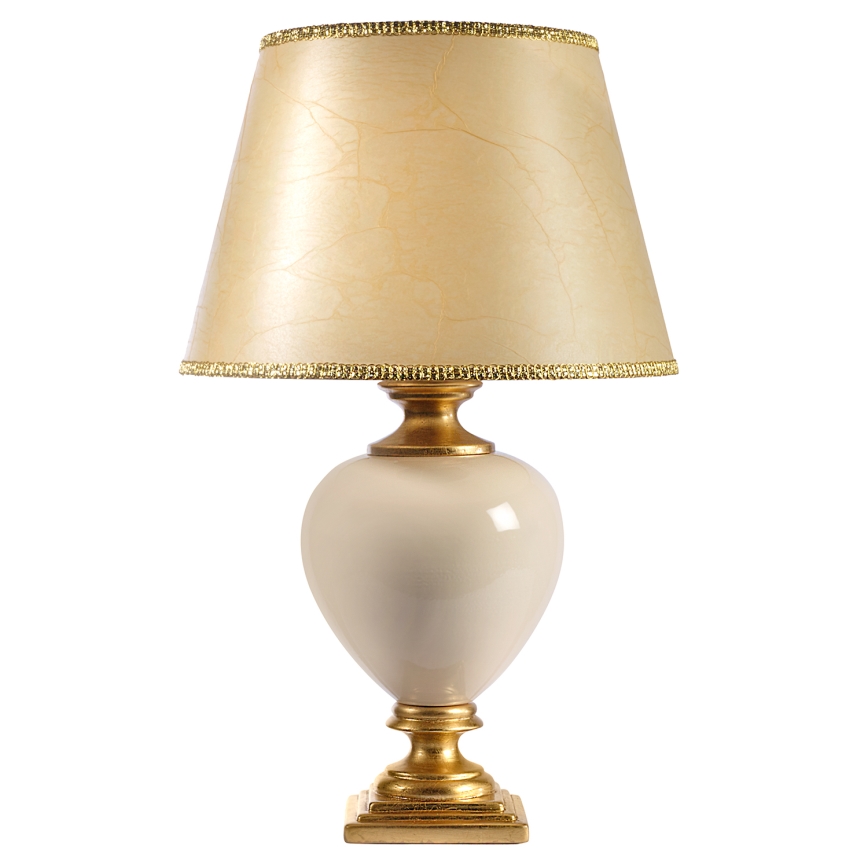 ONLI - Tischleuchte AMADEUS 1xE27/15W/230V 72 cm beige/golden