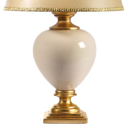 ONLI - Tischleuchte AMADEUS 1xE27/15W/230V 72 cm beige/golden