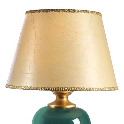 ONLI - Tischleuchte AMADEUS 1xE27/15W/230V 72 cm grün/golden