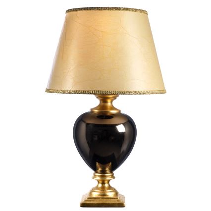 ONLI - Tischleuchte AMADEUS 1xE27/15W/230V 72 cm schwarz/golden