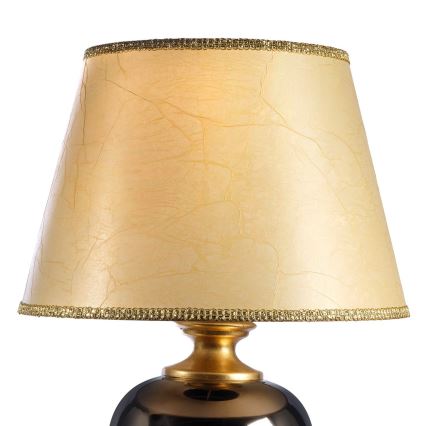 ONLI - Tischleuchte AMADEUS 1xE27/15W/230V 72 cm schwarz/golden