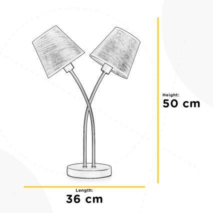 ONLI - Tischleuchte ASIA 2xE14/6W/230V 50 cm