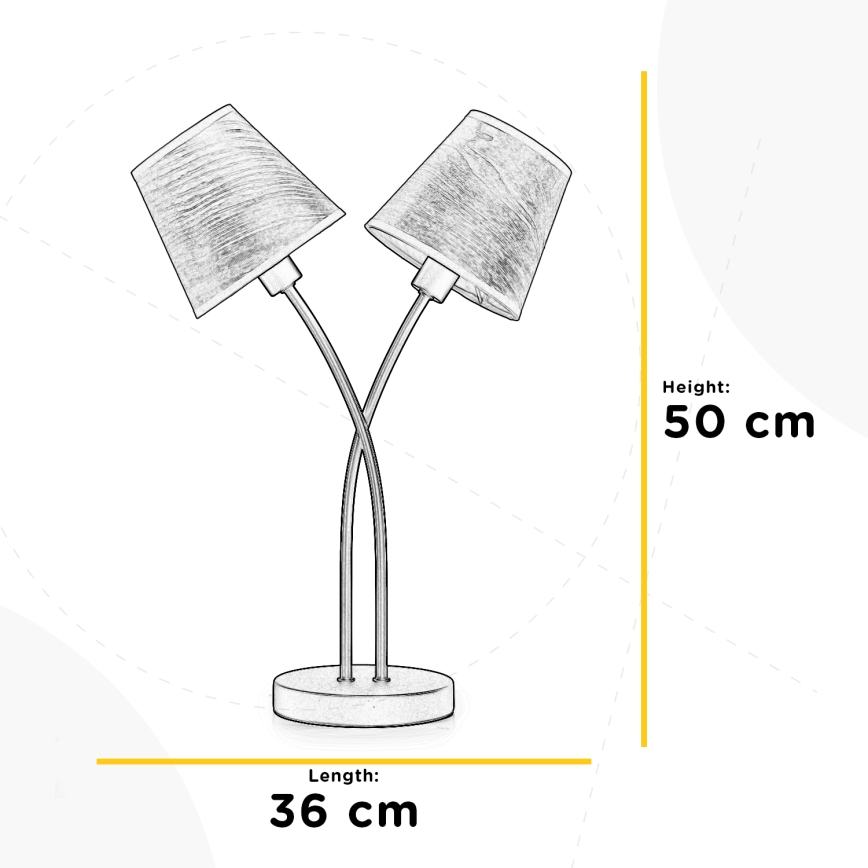 ONLI - Tischleuchte ASIA 2xE14/6W/230V 50 cm