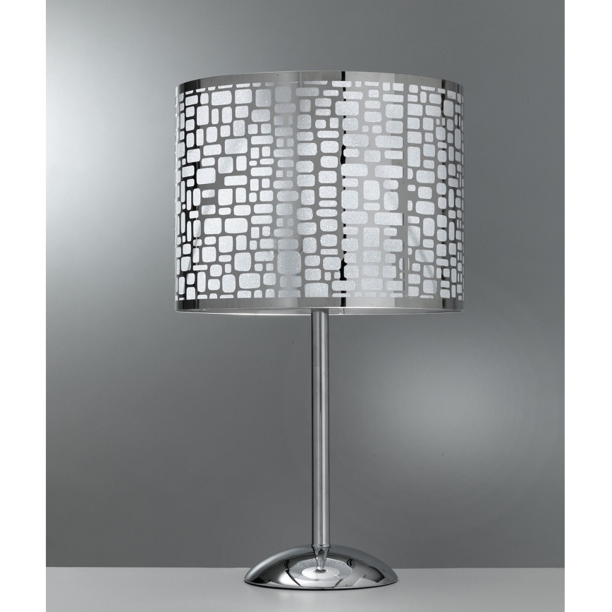 ONLI - Tischleuchte BRUCE 1xE27/15W/230V 52 cm matt Chrom