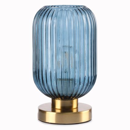 ONLI - Tischleuchte DOROTY 1xE27/22W/230V blau/golden