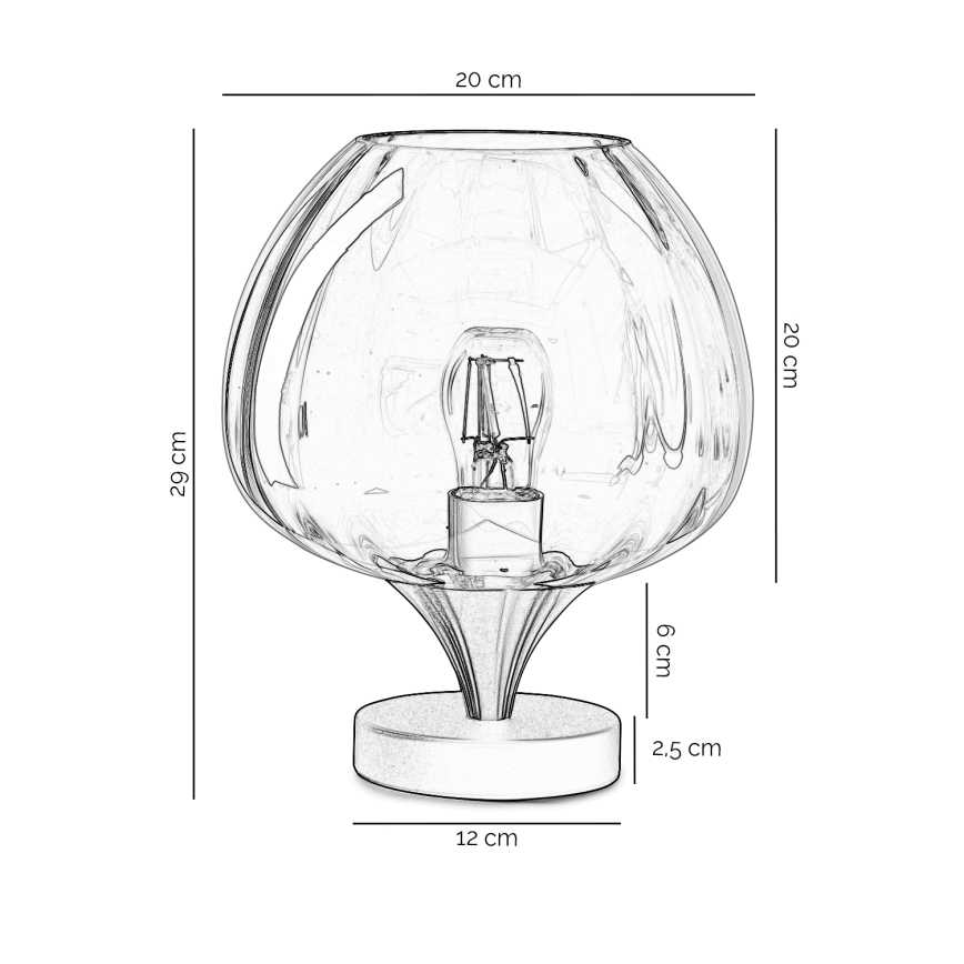 ONLI - Tischleuchte ELIDE 1xE27/15W/230V schwarz/kupferfarben