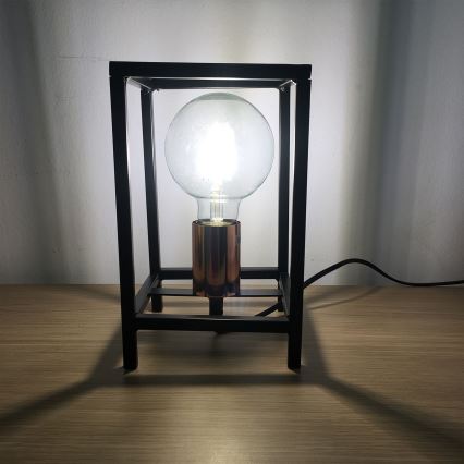 ONLI - Tischleuchte FLOKI 1xE27/15W/230V 20 cm schwarz/kupfern