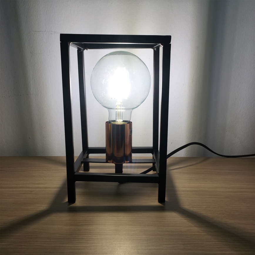 ONLI - Tischleuchte FLOKI 1xE27/15W/230V 20 cm schwarz/kupfern