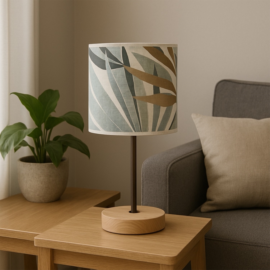 ONLI - Tischleuchte FLORA 1xE27/22W/230V 28 cm grün/golden