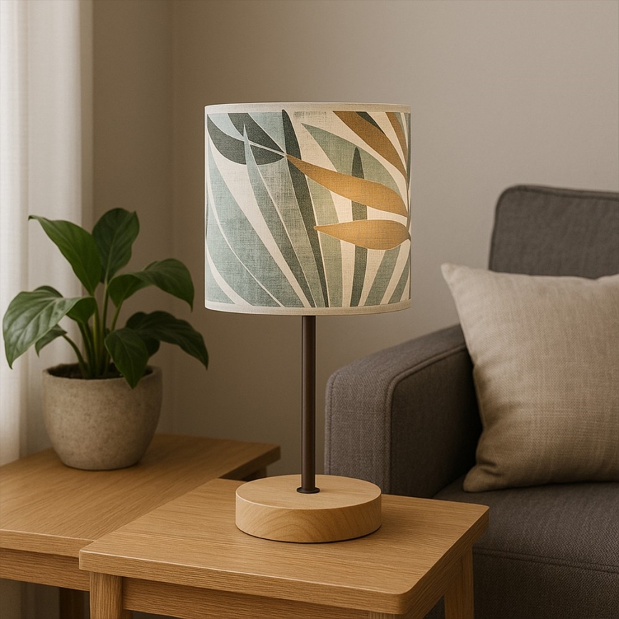 ONLI - Tischleuchte FLORA 1xE27/22W/230V 28 cm grün/golden