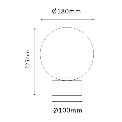 ONLI - Tischleuchte JANET 1xE14/6W/230V d 20 cm