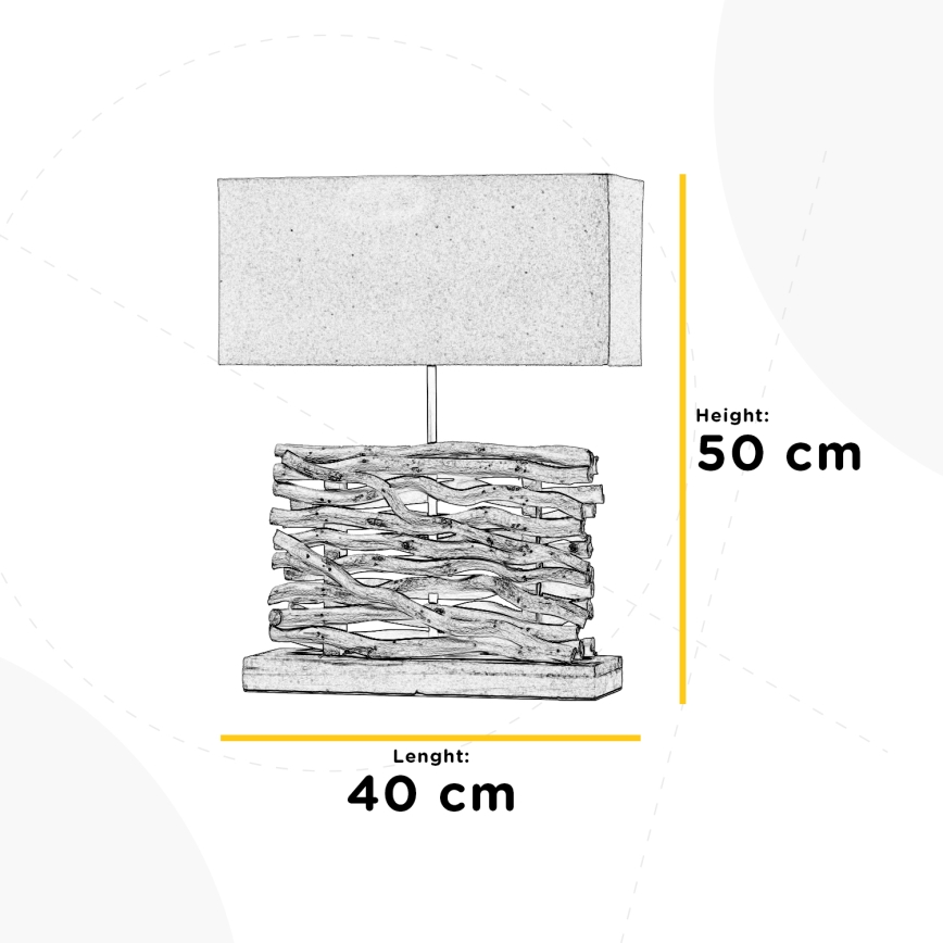 ONLI - Tischleuchte MARICA 1xE27/22W/230V 50 cm