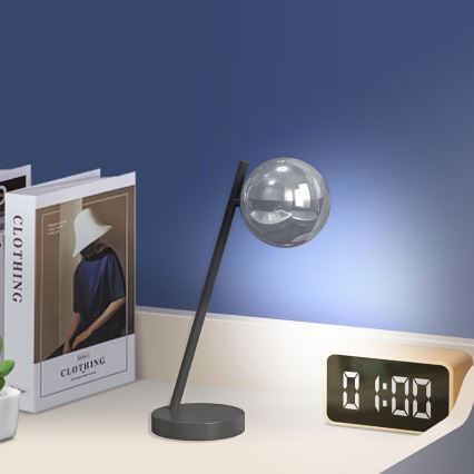 ONLI - Tischleuchte PALOMA 1xG9/10W/230V 38,5 cm schwarz/rauchig