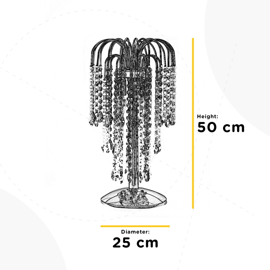 ONLI - Tischleuchte PIOGGIA 2xE14/6W/230V golden 50 cm