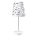 ONLI - Tischleuchte RICKY 1xE14/10W/230V 28 cm weiß