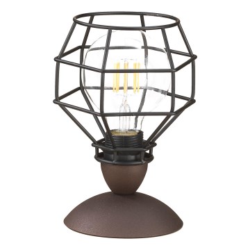 ONLI - Tischleuchte SPINNE 1xE27/15W/230V 23 cm schwarz/braun