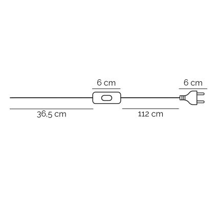 ONLI - Tischleuchte VORTICE 1xE27/22W/230V 64 cm cremefarben