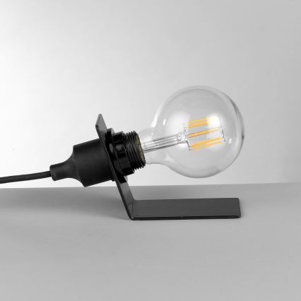 ONLI - Tischleuchte WIRE 1xE27/15W/230V 9 cm schwarz